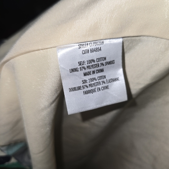 Eva Franco Asymmetrical Skirt in Green and Blue Pattern - Picture 15 of 15